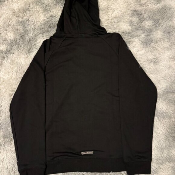 Chrome Hearts Black Triple Cross Zip Up Hoodie Mens Medium or Large - Picture 2 of 4